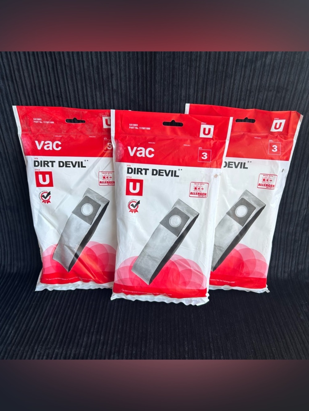 Dirt Devil Replacement Bags - Style U